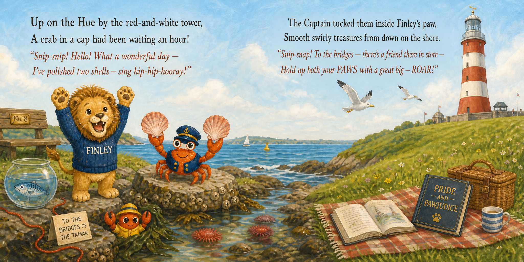 Spread 4: Captain Crab