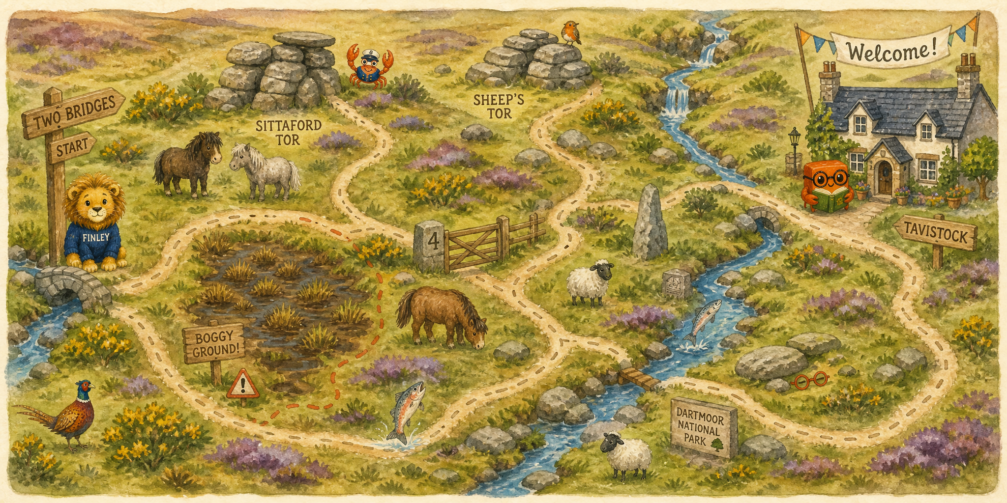 Spread 11: Game · Across the Moor