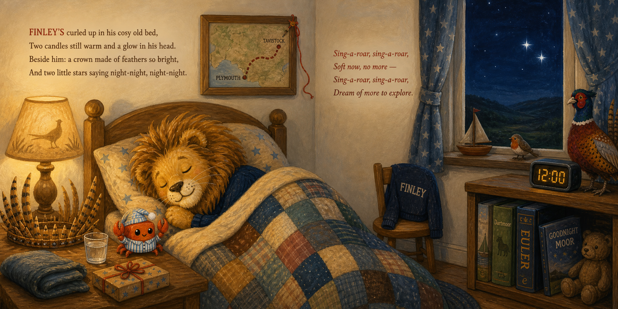 Spread 14: Goodnight, Finley