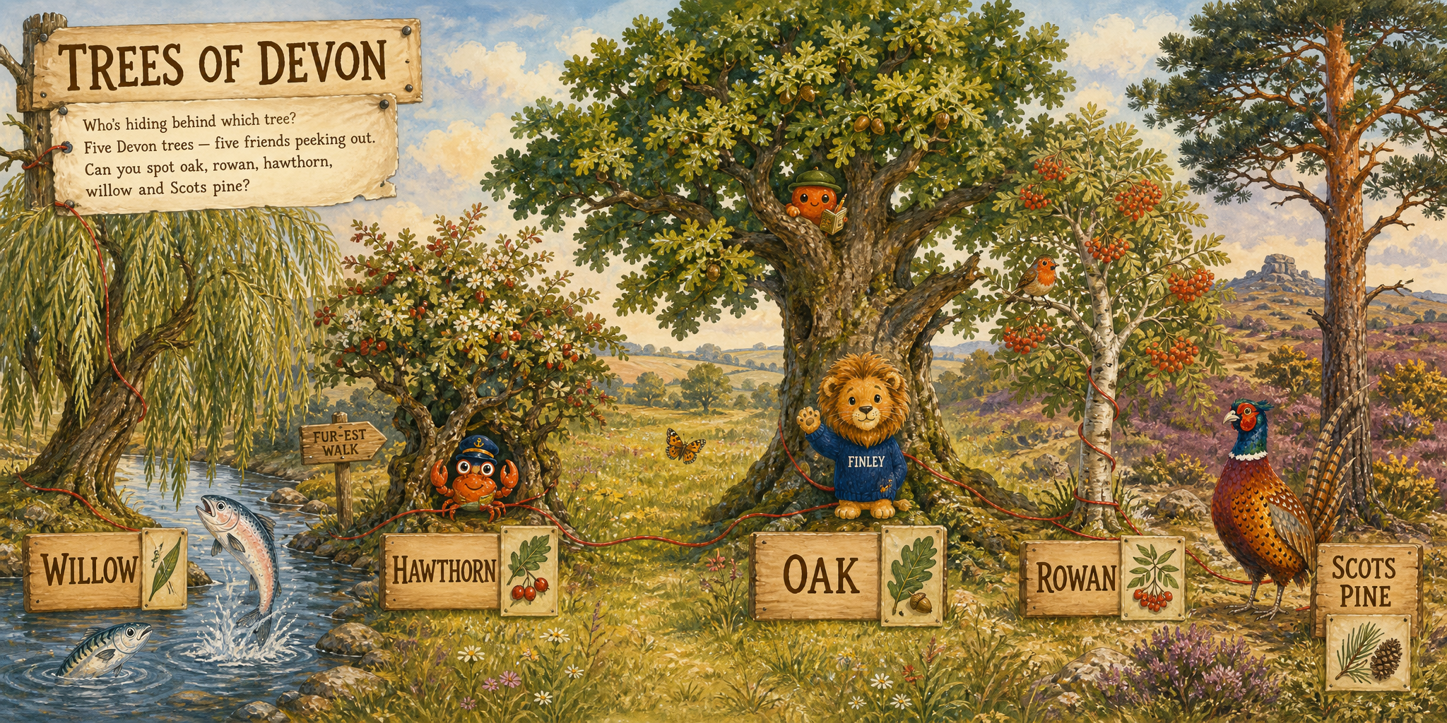 Spread 19: Bonus Game · Trees of Devon